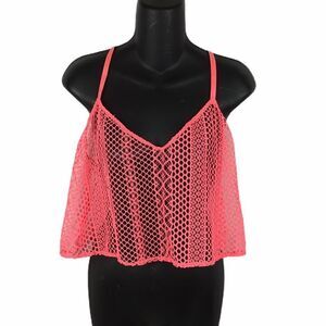 Victoria secret Pink t-back flounce crochet tank
